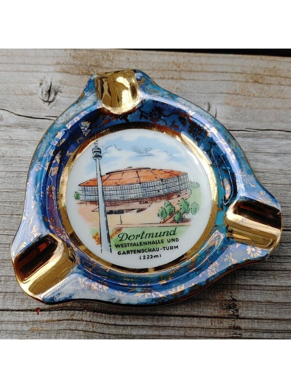 LOVELY VINTAGE DORTMUND Westfalenhallen and Gartenschau-turn Ashtray Mini tray